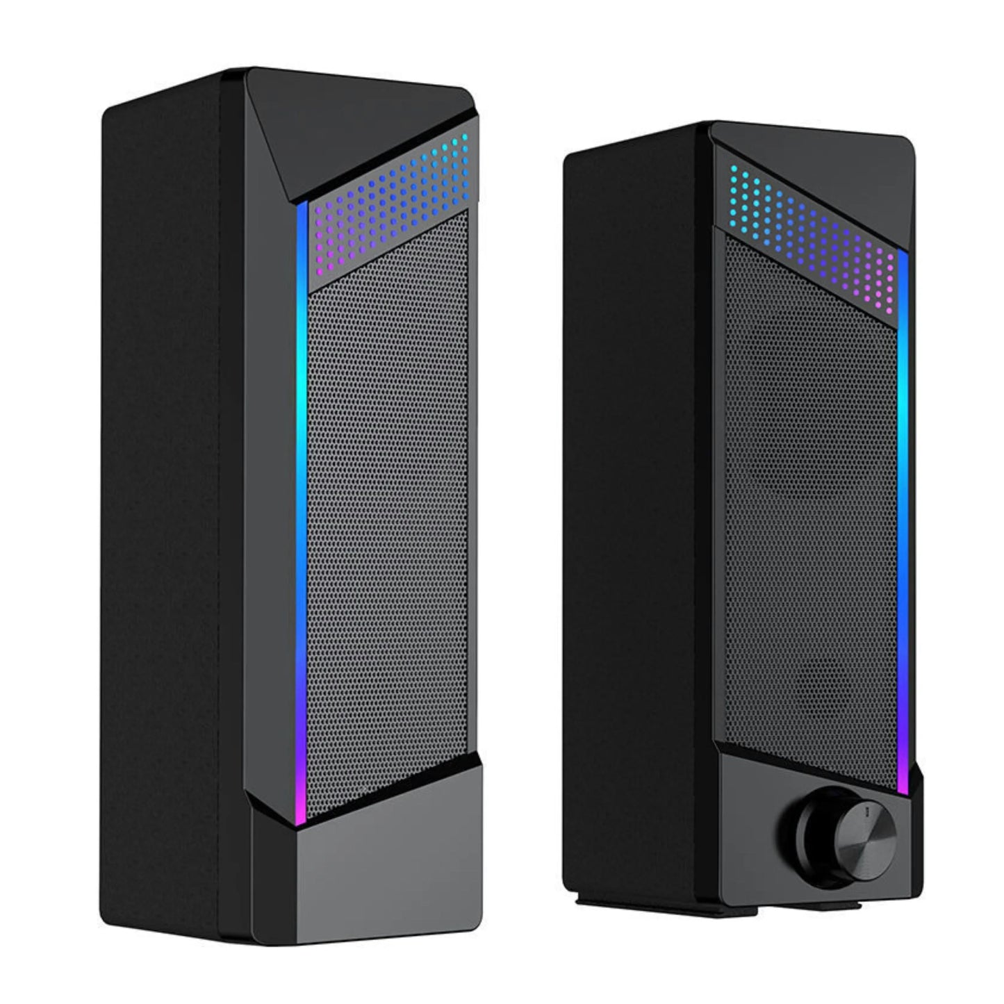RGB USB Gaming Soundbar — 6W Stereo, LED Lights, Plug & Play