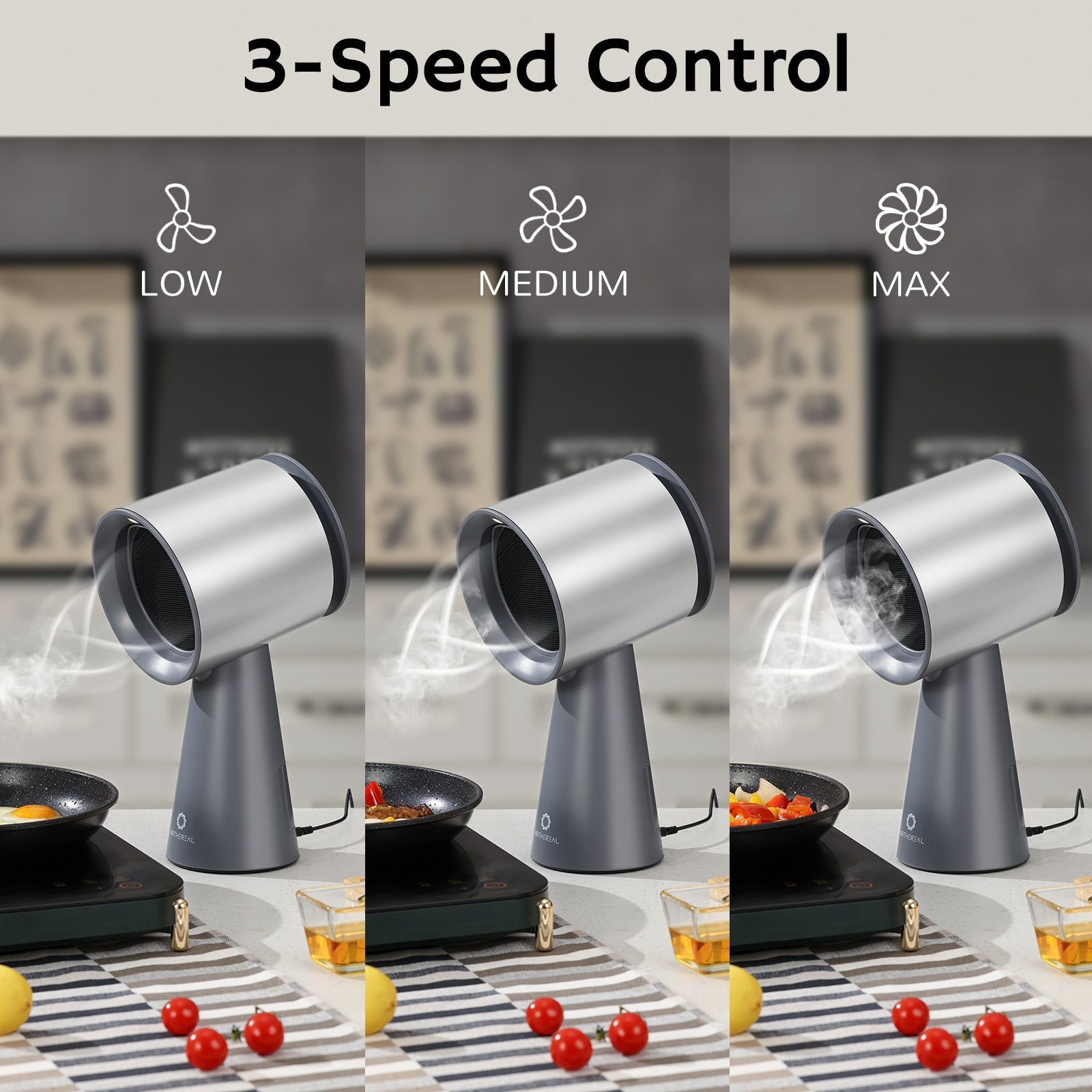 RH180 Portable Desktop Range Hood, Wired Powered Option