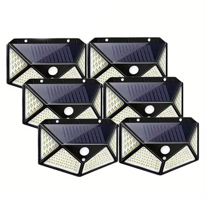 100-LED Solar Rechargeable Outdoor Light