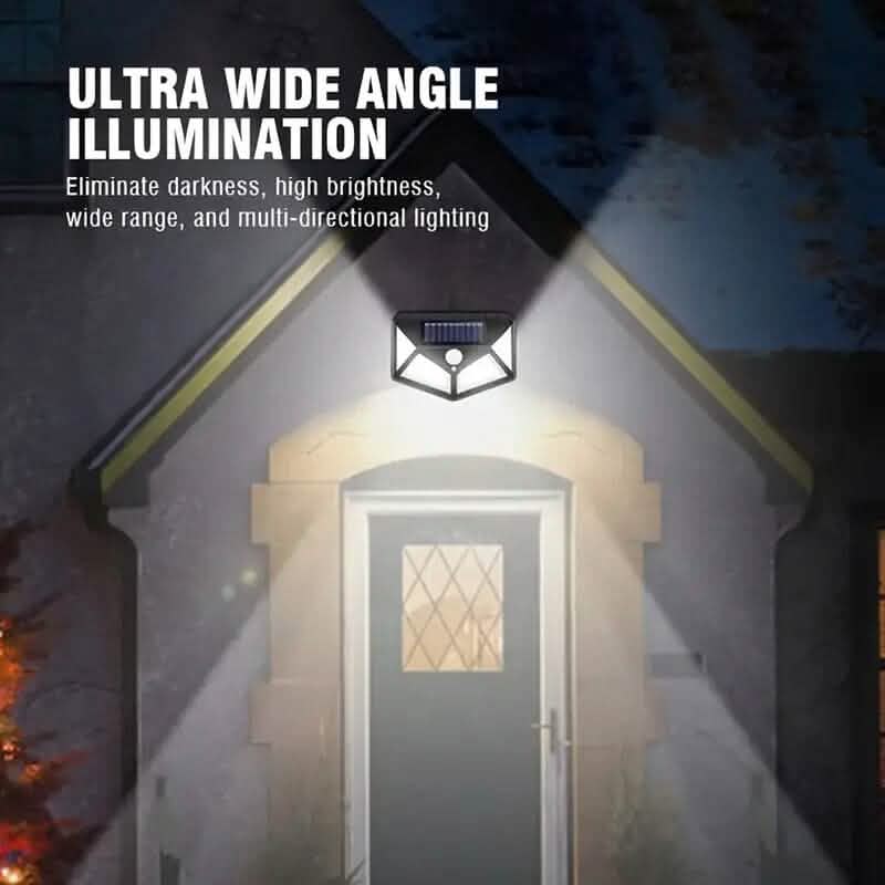 100-LED Solar Rechargeable Outdoor Light