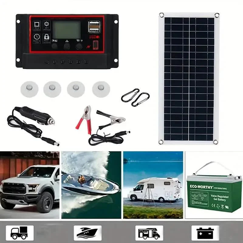 10W Solar Panel 18V Solar Cell 60A&100A Controller Solar Panels