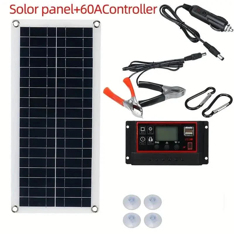 10W Solar Panel 18V Solar Cell 60A&100A Controller Solar Panels