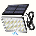 113 LED Cool White Floodlights Solar Motion Sensor Lights
