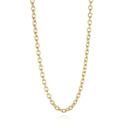 Golden Cable Link Necklace - 18k Gold Plated