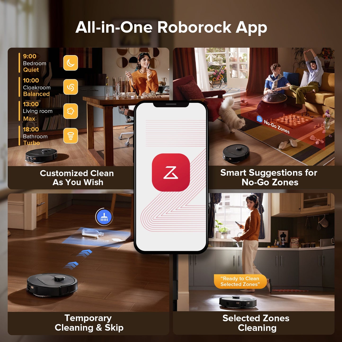 Roborock QV 35S Robot Vacuum with Multifunctional Dock