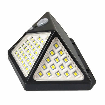 Luces solares de exterior con sensor de movimiento de 100 LED, paquete de 2