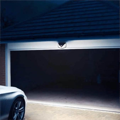 Luces solares de exterior con sensor de movimiento de 100 LED, paquete de 2