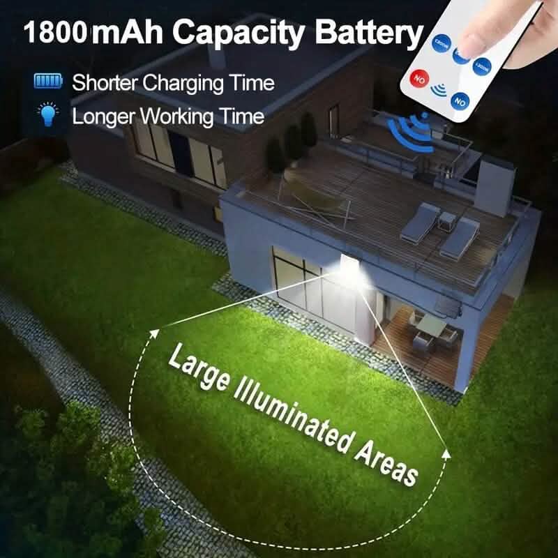 2-Pack: 228 LED Outdoor Split Solar Wall Lights