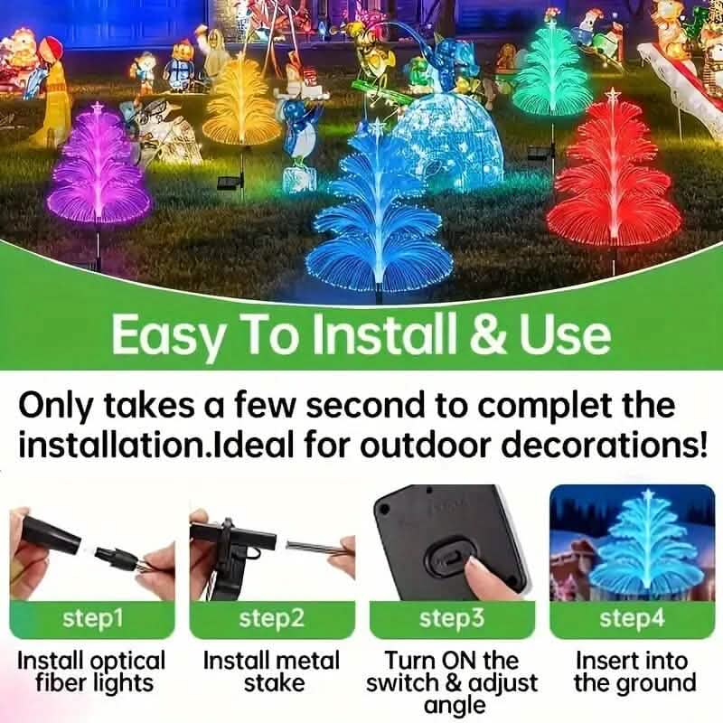 2-Pack: 7 Color-Changing LED Solar Jellyfish Lights