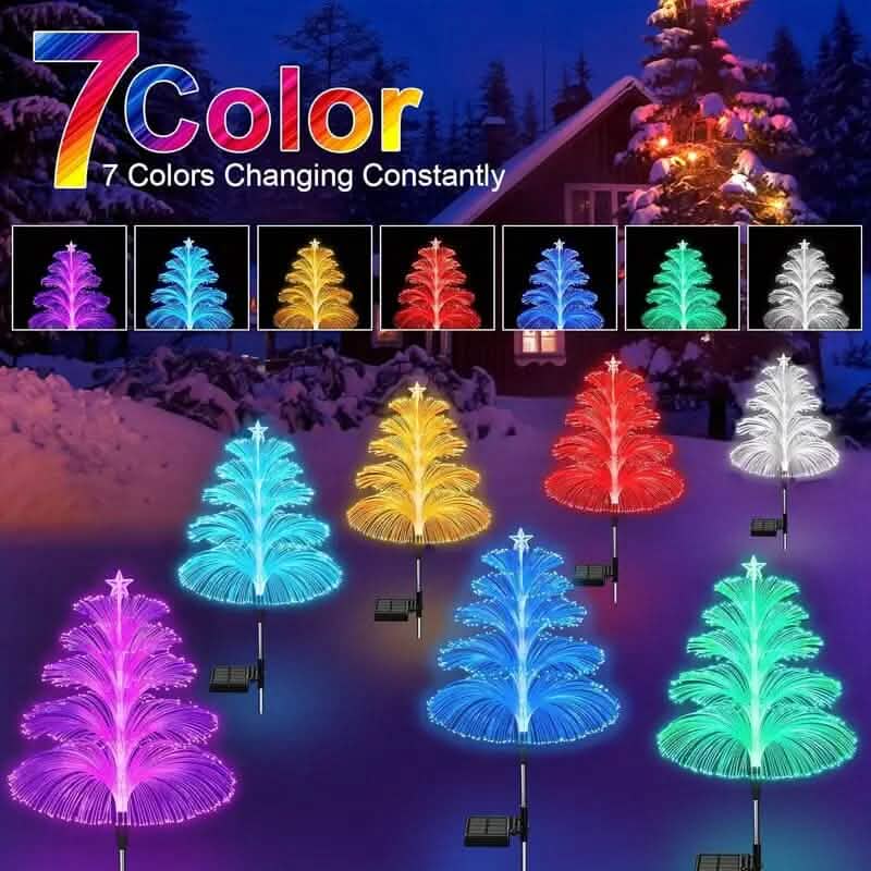 2-Pack: 7 Color-Changing LED Solar Jellyfish Lights