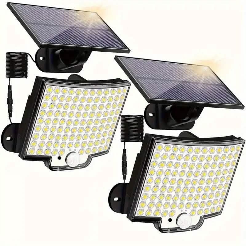 2-Pieces: 106 LED Solar Security Outdooor Lights