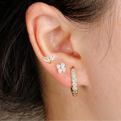 Diamond Earring Set of 3