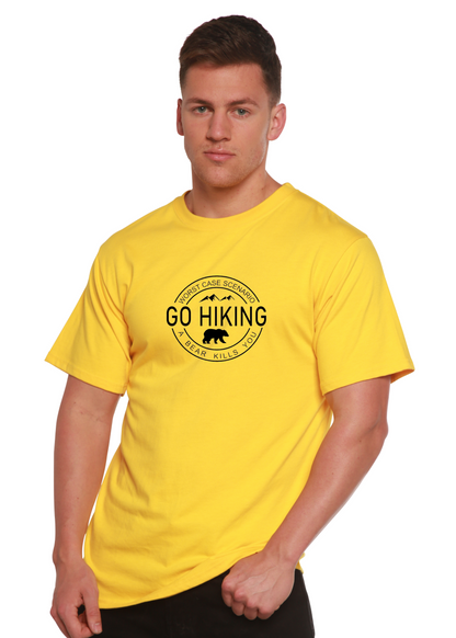 Go Hiking Men's Bamboo Viscose/Organic Cotton Short Sleeve Graphic T-Shirt