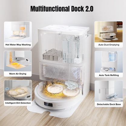 【Certified Refurbished 90% New】Roborock Qrevo MaxV with Multifunctional Dock 2.0