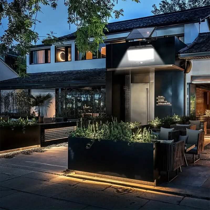 468 LED Solar Motion Sensor Security Outdoor Light