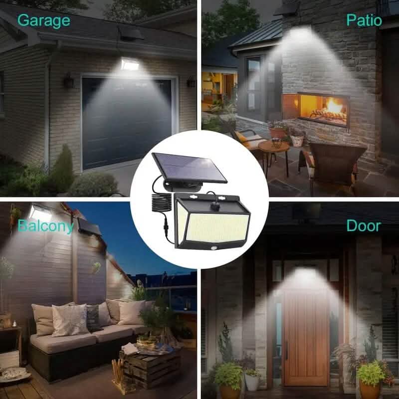 468 LED Solar Motion Sensor Security Outdoor Light