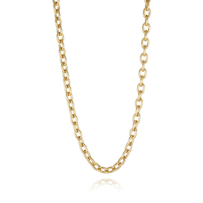Golden Cable Link Necklace - 18k Gold Plated