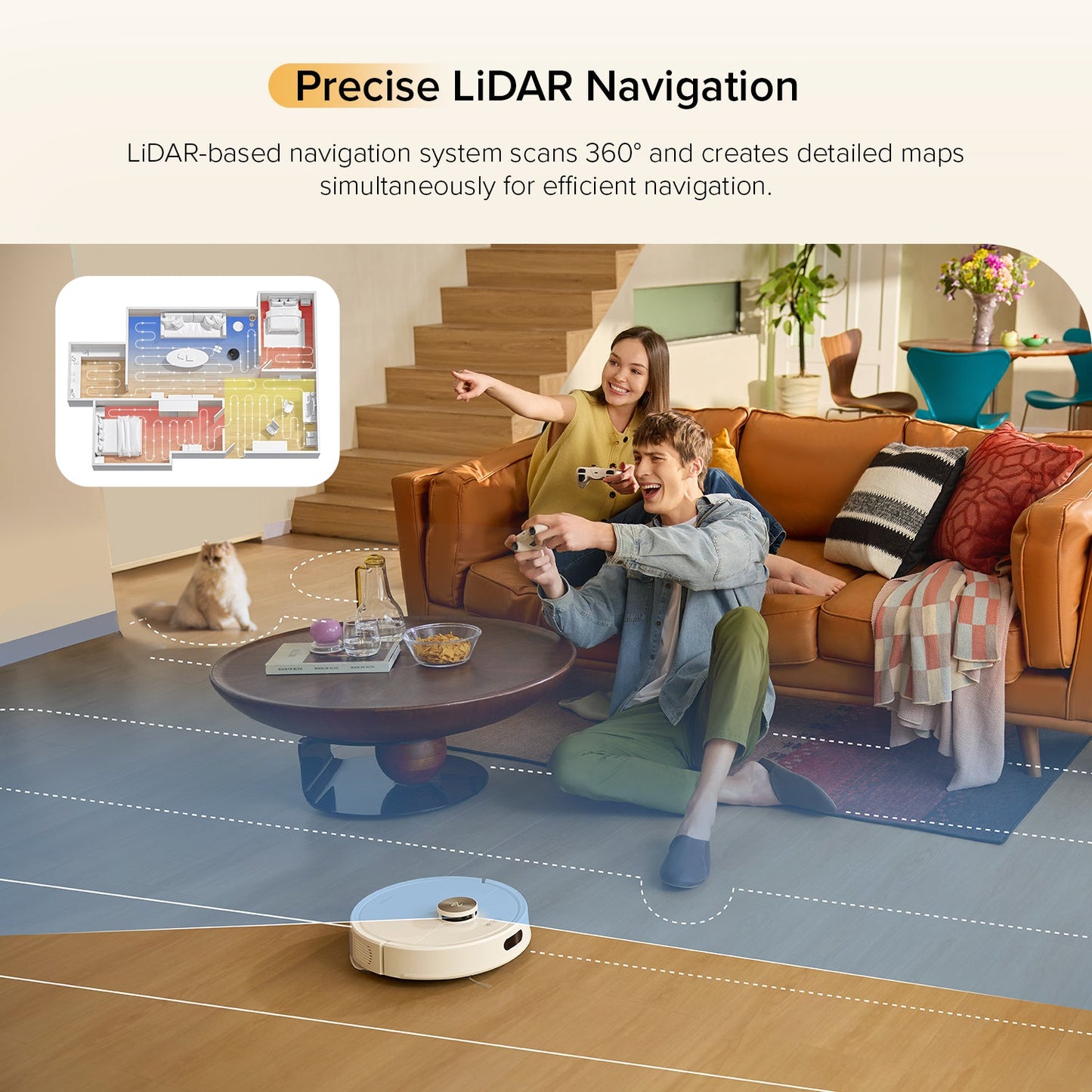 Roborock Q7 M5 Robot Vacuum and Mop with 10,000 Pa Power Suction (Upgraded from Q7 Max)