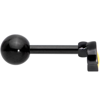 16G 5/16 Yellow Black Aviator Sunglasses Cartilage Tragus Earring