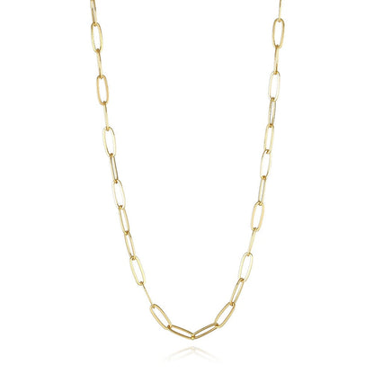 Paperclip Necklace - 18k Gold Plated