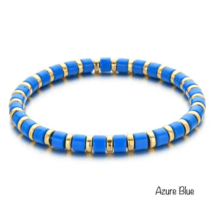 Enamel Stretch Bracelets  - Add Clip Charms