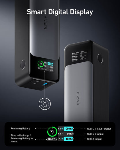 Anker 737 Power Bank (PowerCore 24K) — 140W, 24,000mAh