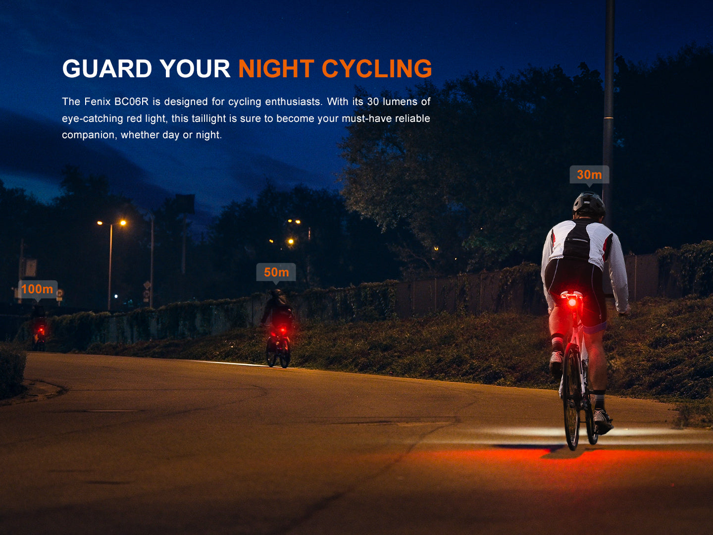 Luz trasera de bicicleta Fenix BC06R Smart-Brake - Detección automática de frenado