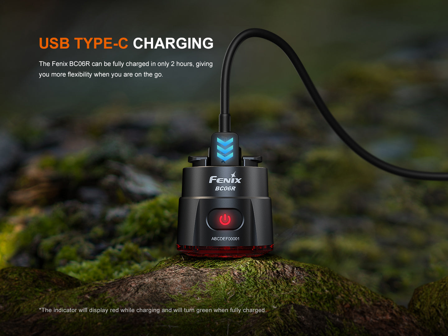 Luz trasera de bicicleta Fenix BC06R Smart-Brake - Detección automática de frenado