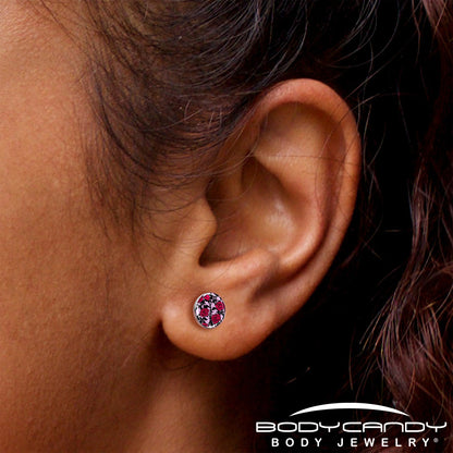 Blossom Creation Floral Love of Roses Stud Earrings by Onyx O