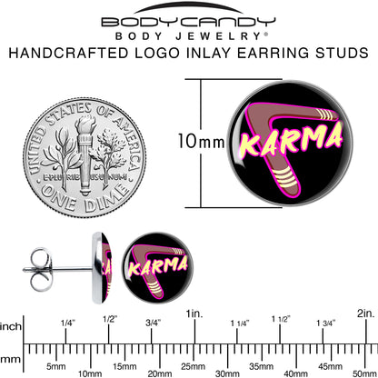 Karmic Boomerang Stud Earrings by Onyx O