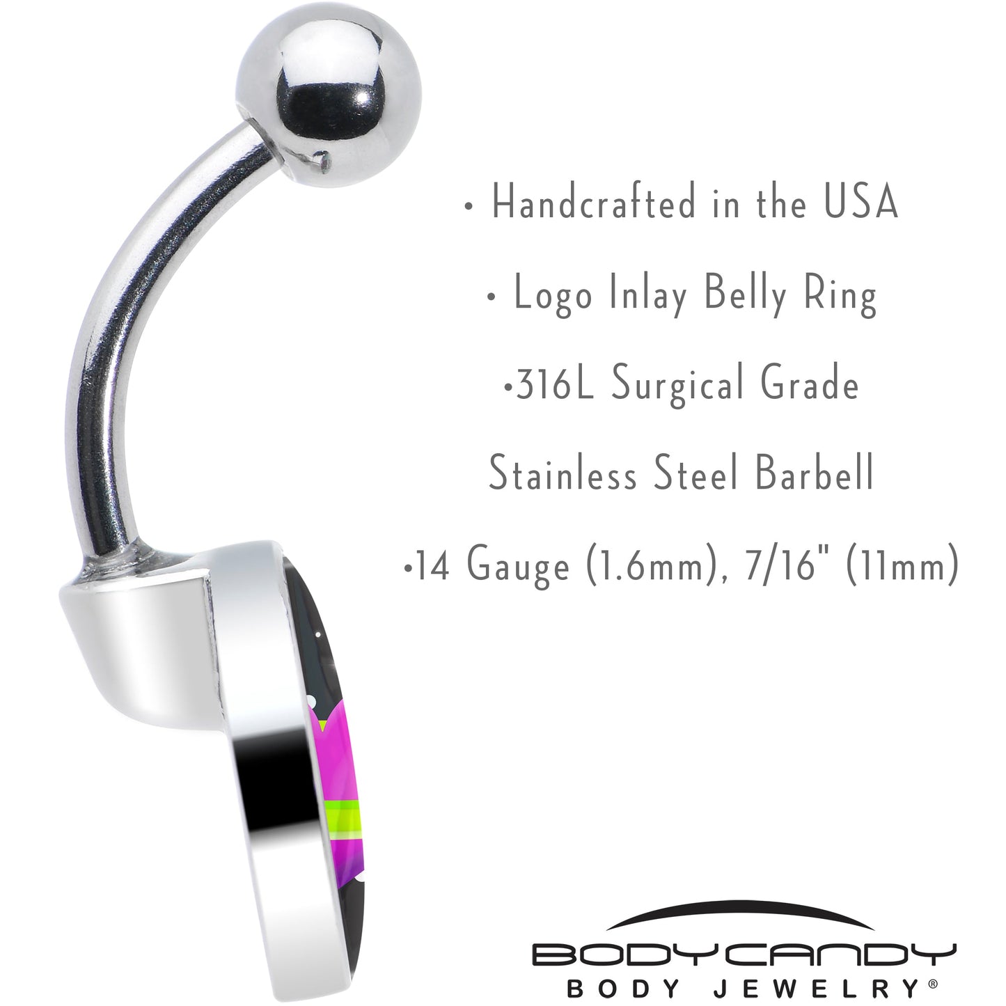 Heart Planet Belly Ring by Onyx O