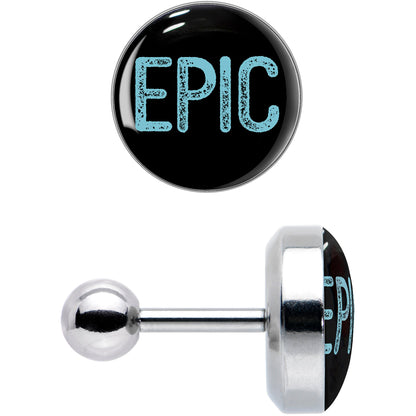 16G 1/4 Epic Blue Cartilage Tragus Earring