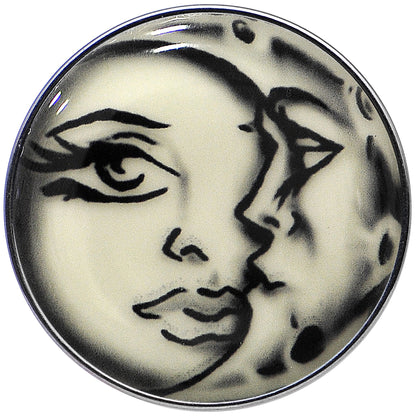 16G Celestial Sun Moon Glow in the Dark Tragus Cartilage Earring
