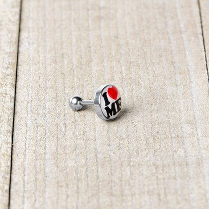 16G 1/4 I Love Me Cartilage Tragus Earring by Onyx O