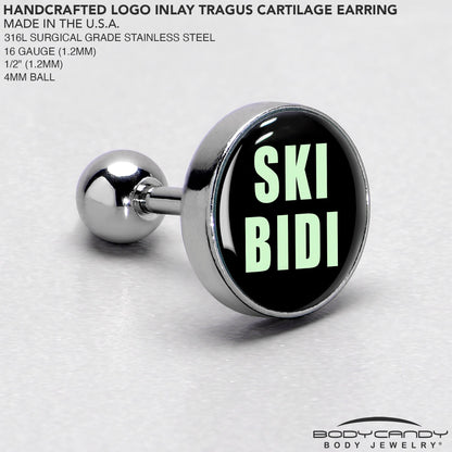 16G 1/4 SKIBIDI Cartilage Tragus Earring by Onyx O