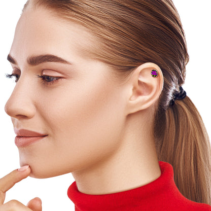 16G 1/4 Over Thinker Impact Tragus Cartilage Earring by Onyx O