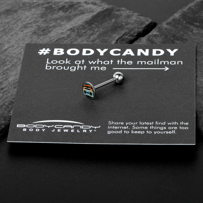 Retro Boombox Barbell Tongue Ring by Onyx O
