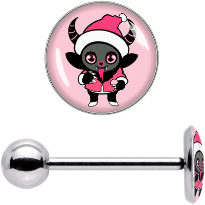 Krampus Cutie Holiday Barbell Tongue Ring by Onyx O