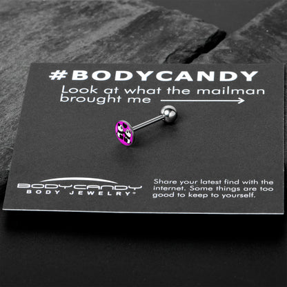 Panda Love Barbell Tongue Ring by Onyx O