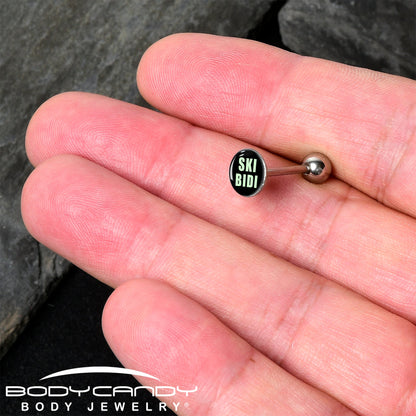 SKIBIDI Barbell Tongue Ring by Onyx O