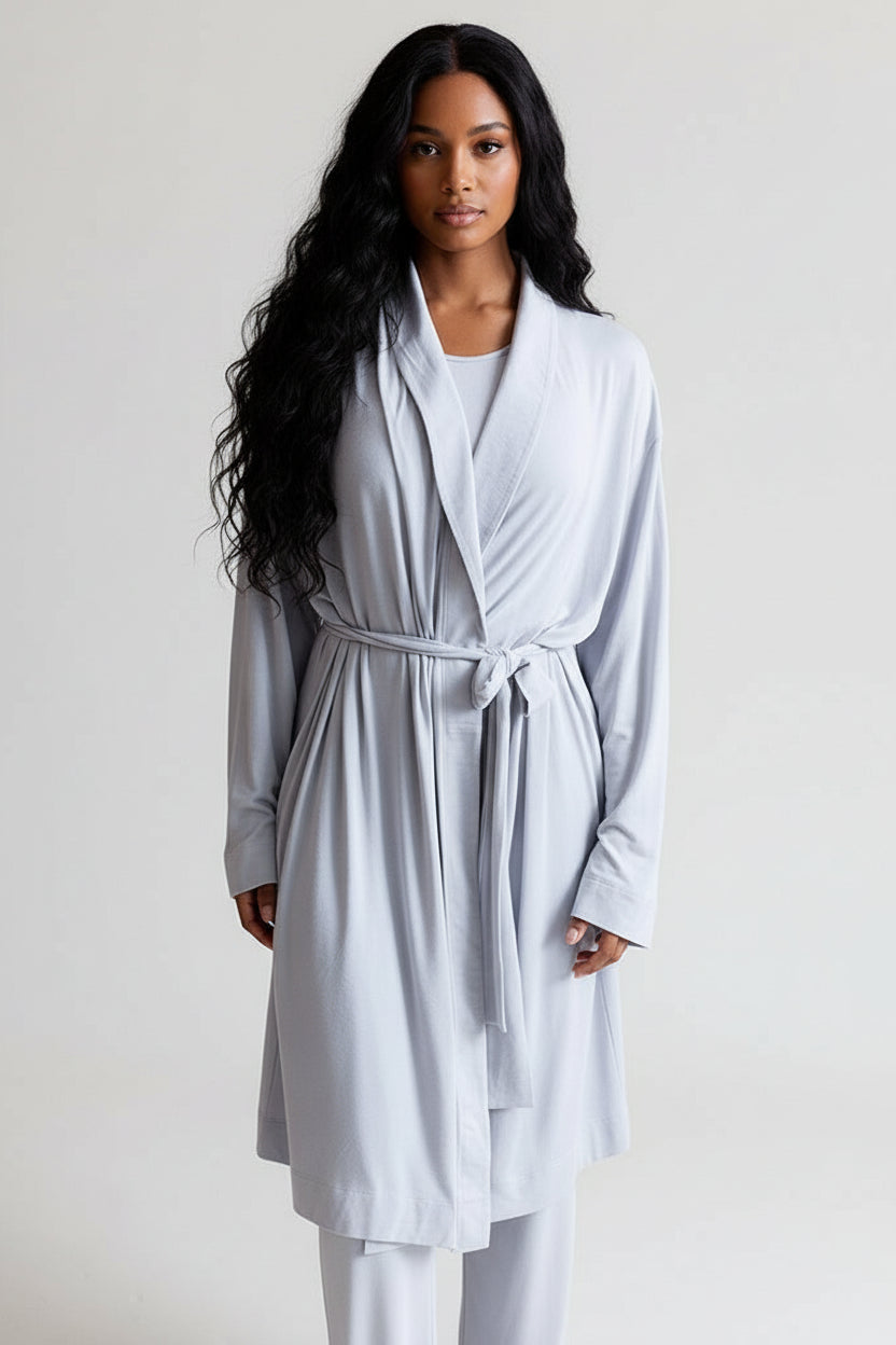 Collagen Lounge Robe - Black