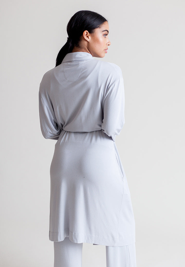 Collagen Lounge Robe - Pearl Grey