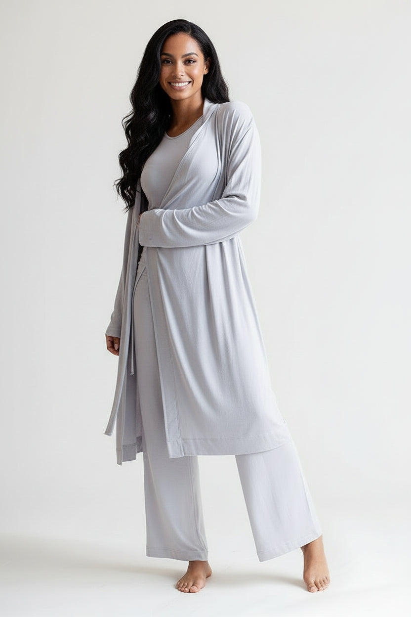 Collagen Lounge Robe - Black