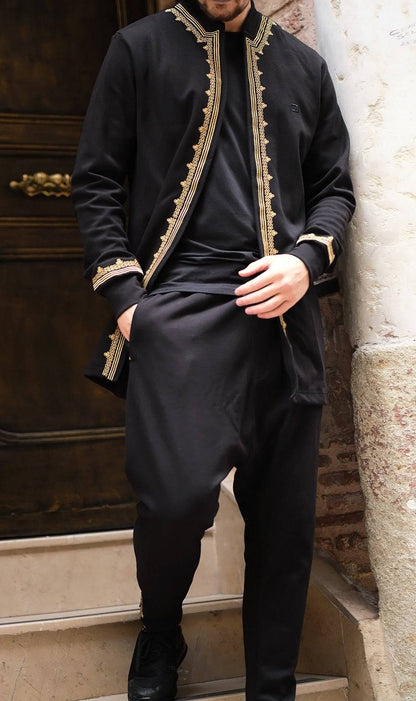 QL Etniz Set Menara in Black and Gold