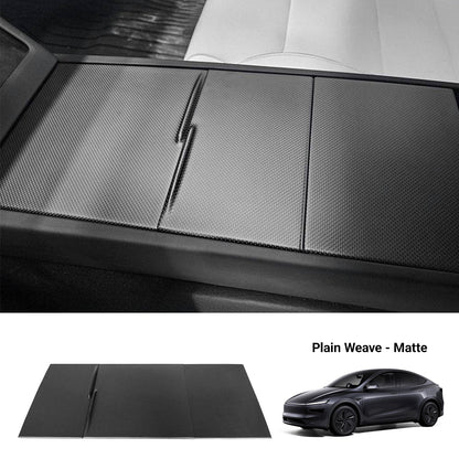Dry Carbon Fiber Center Console Cover For Model Y Juniper / Model 3 Highland