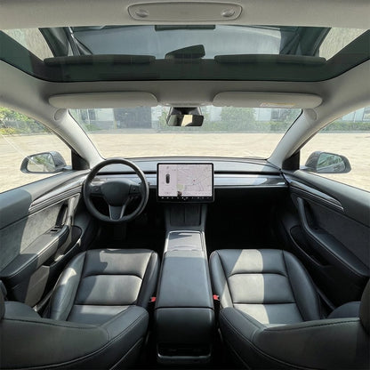 Dry Carbon Fiber Upper Dash Overlay for Model 3 / Y