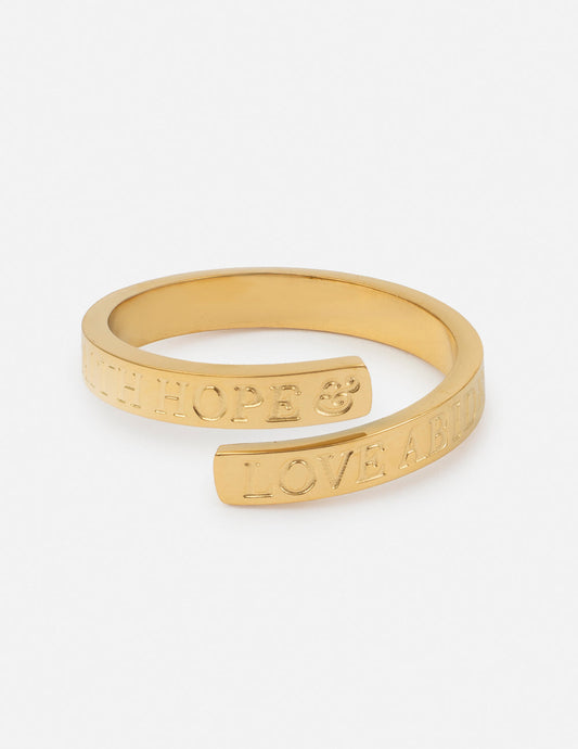 Faith Hope Love Ring