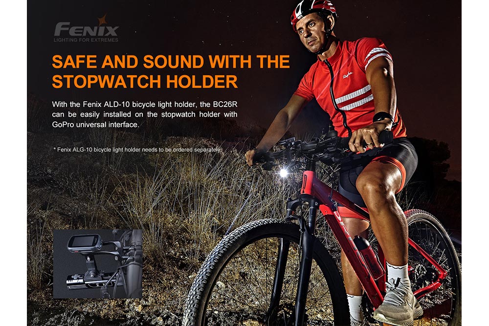Fenix BC26R LED Bike Light — 1600 Lumens, IP68, 65-Hour Runtime