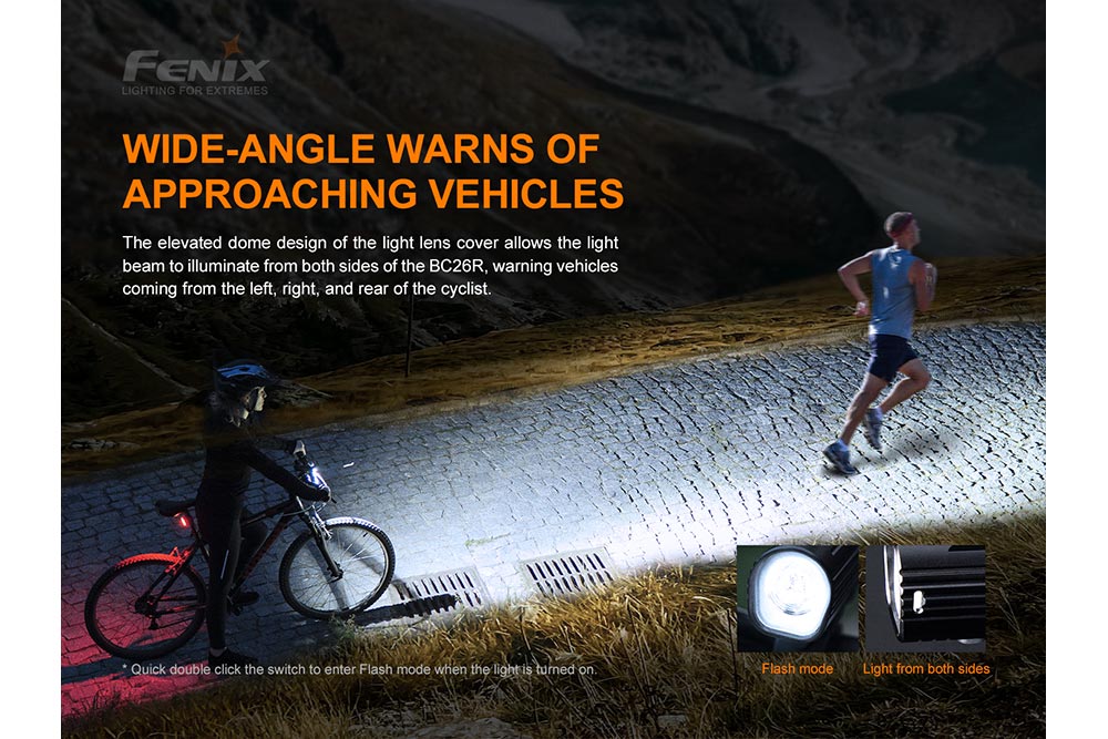 Fenix BC26R LED Bike Light — 1600 Lumens, IP68, 65-Hour Runtime