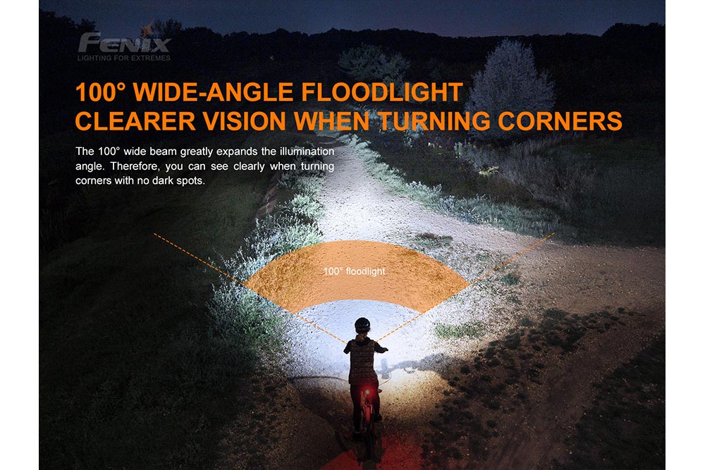 Fenix BC26R LED Bike Light — 1600 Lumens, IP68, 65-Hour Runtime